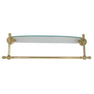 Allied Brass Retro Wave Glass Shelf with Towel Bar