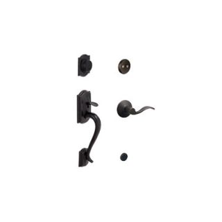 Schlage Camelot Handleset with Accent Dummy Style Interior Lever