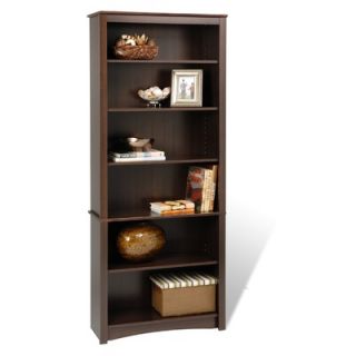 Prepac Bookcase with Six Shelves in Espresso   EDL 3277