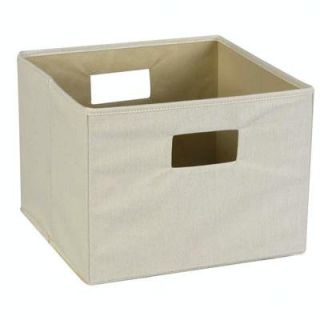 Household Essentials Canvas Storage Bin with Dual Handles