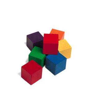 Learning Resources Cubes Wood 1 In 100 Pk 6 colors