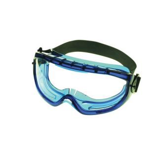 XTR™ Chemical Splash Impact Goggles With Blue Flexible Frame And Cl