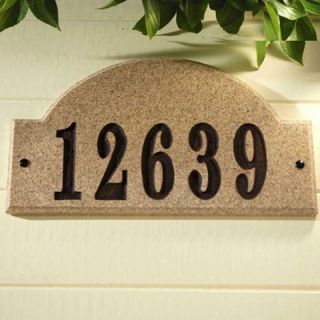 Qualarc Ridgecrest Arch Address Plaque   RID 4703