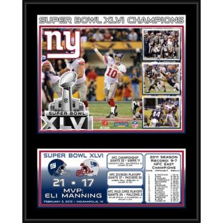 NFL New York Giants Super Bowl XLVI Sublimated Plaque