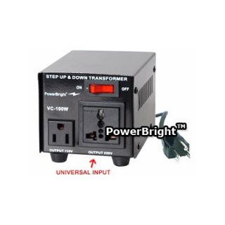 Power Bright 100W Step Up / Down Voltage Transformer