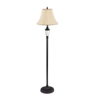 Canarm Williamson Combo Floor and Table Lamp in Painted Brown
