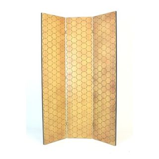 Wayborn Honeycomb Room Divider in Ivory with Gold