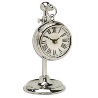 Uttermost Pocket Watch Nickel Marchant Laminated Clock   06070