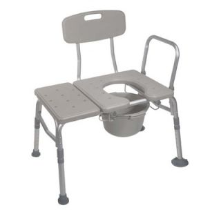 Drive Medical Knock Down Combination Plastic Transfer Bench/Commode