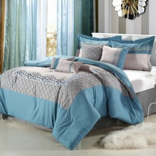 Luxury Home Mustang 8 Piece Colette Comforter Set   MustangeB