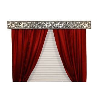 BCL Drapery Hardware Acanthus Vine Curtain Rod Valance in Antique