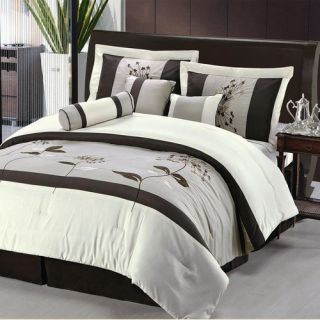 Ashley Classic Taupe Comforter Set in King Size