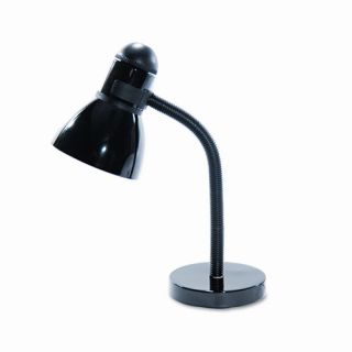 Advanced Style Incandescent Gooseneck Desk Lamp, Black, 18 High