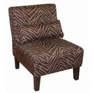 Skyline Furniture Armless Accent Chair in Bam Zizi   5705BAMZIZ