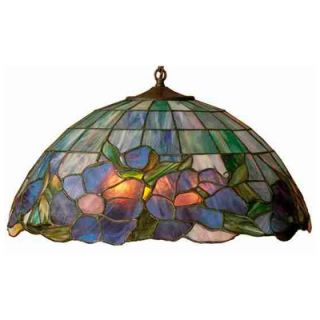 Meyda Tiffany Art Glass 1 Light Posy Pendant