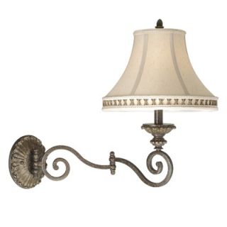Vaxcel Dynasty Swing Arm Wall Lamp in Forum Patina   DY WLS130FP