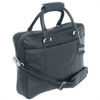 Mercury Luggage Sondrio Leather Portfolio in Black   L5113 bk