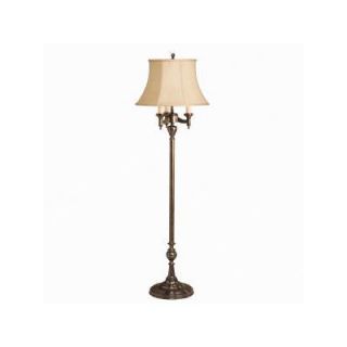 Kichler New Traditions Floor Lamp in Patina Brass