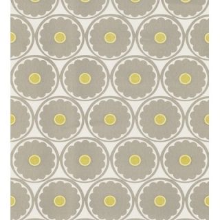 Brewster Home Fashions Echo Design Retro Flower Wallpaper in Gray