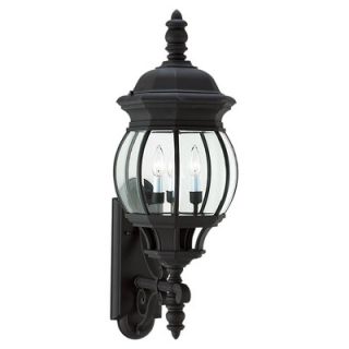 Sea Gull Lighting Outdoor Wall Lantern in Black   88202 12