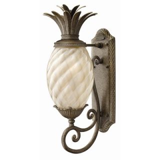 Hinkley Lighting Plantation Outdoor Wall Lantern in Pearl Bronze with