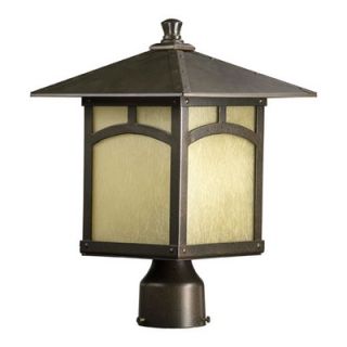 Quorum Sorrel One Light Outdoor Post Lantern in Oiled Bronze   7507