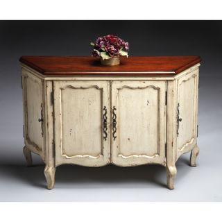 Butler Console Chest in Vanilla And Cherry  