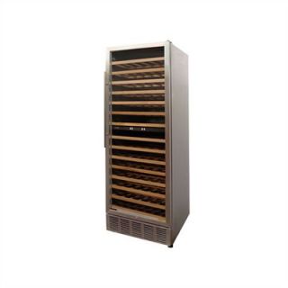 Vinotemp VT 188 160 Bottle Wine Cooler in Stainless with Wood Shelves