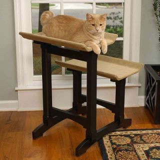 Mr. Herzhers Craftsman Series Double Seat Wooden Cat Perch   1720