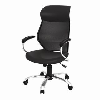 Line Designs Manager Mesh and Leather Care Chair   ZL8891 01MCU