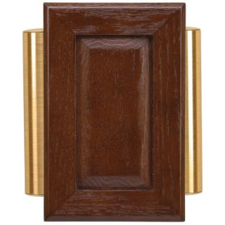 Wired Raised Panel Door Chime in Brown Cherry
