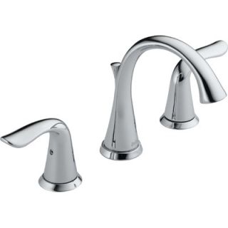 Delta Lahara Widespread Bathroom Faucet with Double Lever Handles
