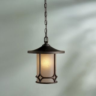 Kichler Chicago Outdoor Ceiling Pendant in Aged Bronze