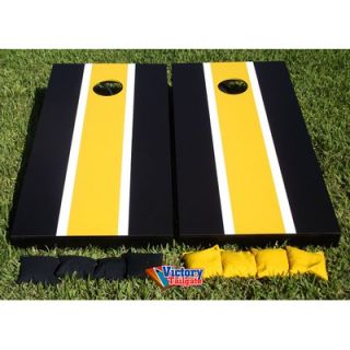 Victory Tailgate Matching Striped Cornhole Bean Bag Toss Game   66