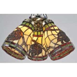 Meyda Tiffany 5 W Pinecone Dome Fan Light Shade