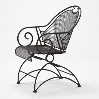 Woodard Carlton Wicker Dining Arm Chair with Cushion