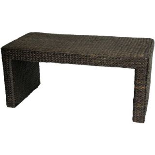 Oriental Furniture Rush Grass Coffee Table   FB COFFEE BLK