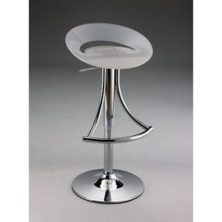 Creative Images International Swivel Barstool with Gas Lift in White