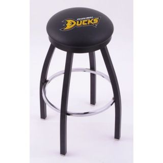 National Hocky League Single Ring Swivel Barstool with Black Solid