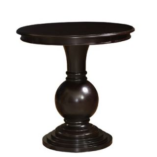 Powell Round Accent Table in Espresso   809 350