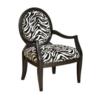 Powell Classic Seating Zebra Fabric Arm Chair