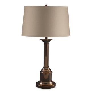 Lighting Enterprises Table Lamp with Khaki Linen Hardback Shade in