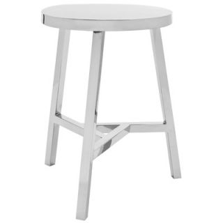 Safavieh Fisher Stool in Silver   FOX9016A