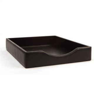 Nappa Vitello Letter Tray Without Lid in Black