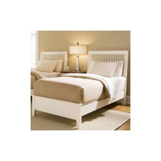 American Drew Sterling Pointe Twin Slat Bed in White   181   320WR