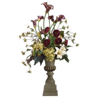 Tori Home 37 Calla Lily, Hydrangea and Lily Floral Arrangement with