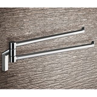 Gedy by Nameeks Karma Jointed Double Towel Bar in Chrome