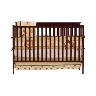Storkcraft Milan 2 in 1 Fixed Side Convertible Crib Changer in Cherry
