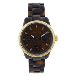 Michael Kors Womens Ritz Watch with Brown Dial