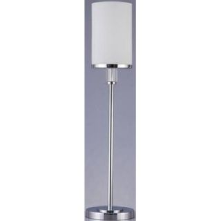 Lite Source Table Lamp with Frost Glass Shade in Chrome   LS 21417C